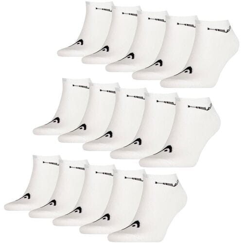 HEAD Sneaker Sokken - 15 paar sneakersokken - Unisex - Wit - Maat 39/42