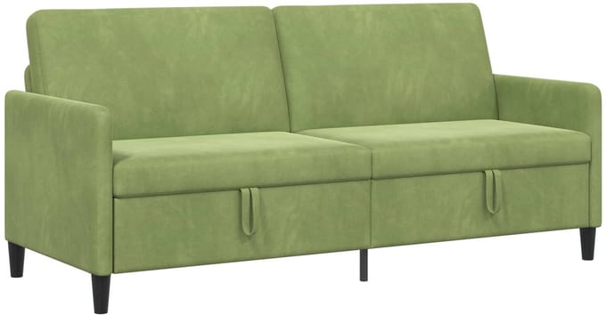 vidaXL - Sofa - met - Opbergruimte - Lichtgroen - 192 - x - 78 - x - 87 - cm - Polyester