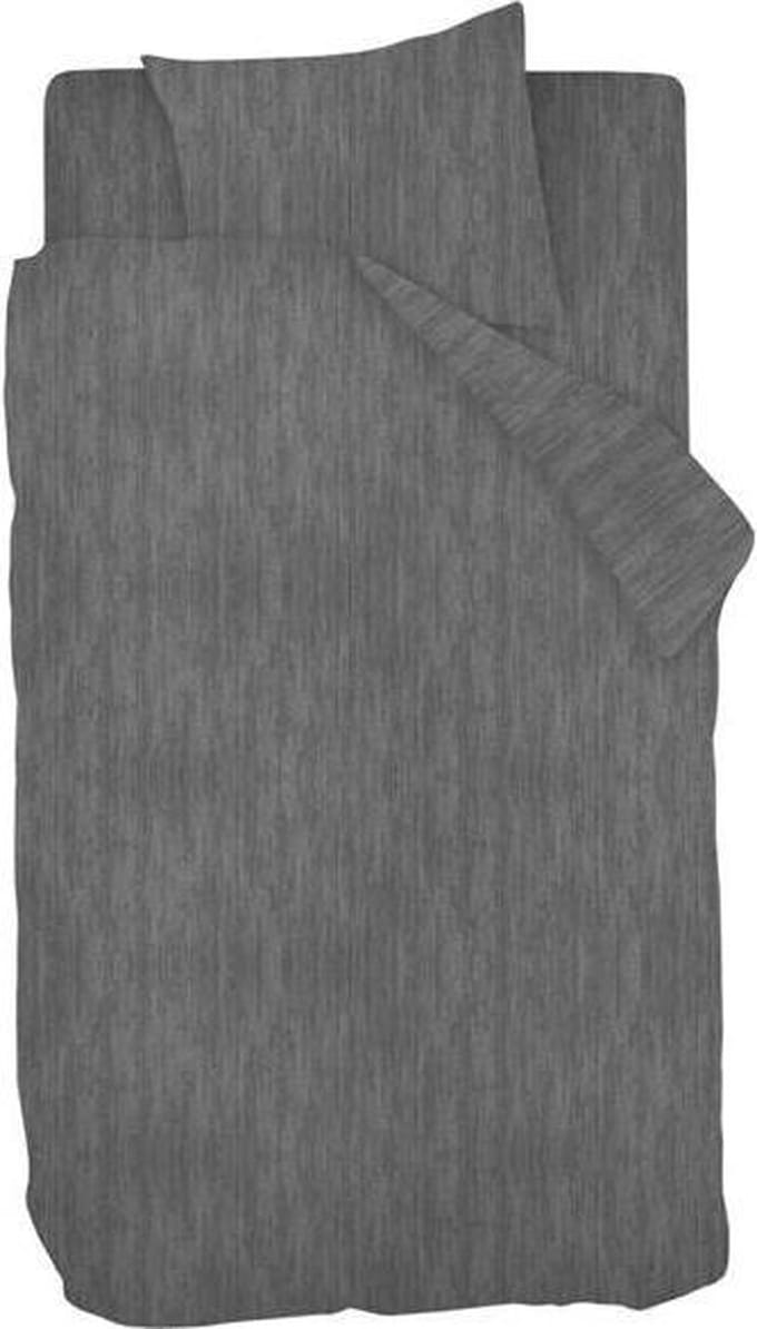 Snoozing Brigitte - Dekbedovertrek - Eenpersoons - 140x200/220 cm + 1 kussensloop 60x70 cm - Antracite