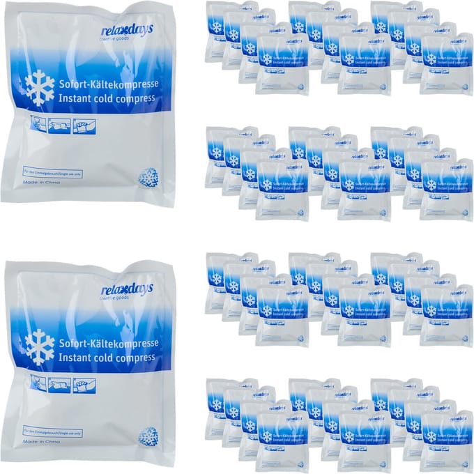 Instant coldpack - set van 50 - zonder vriezer - koelt tot 25 min