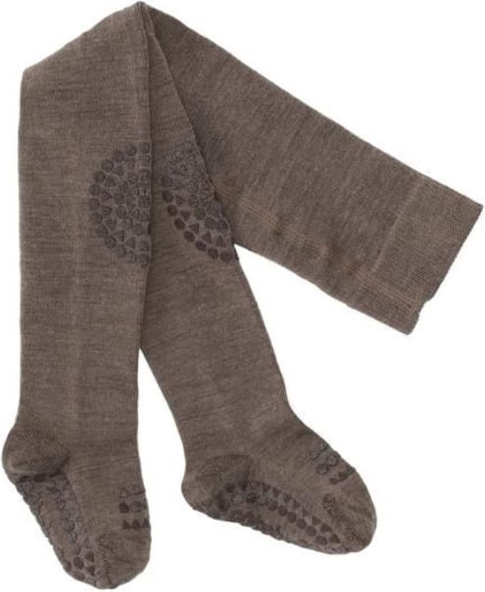 GobabyGo - Wollen Maillot - Maillots - Brown Melange 6-12M
