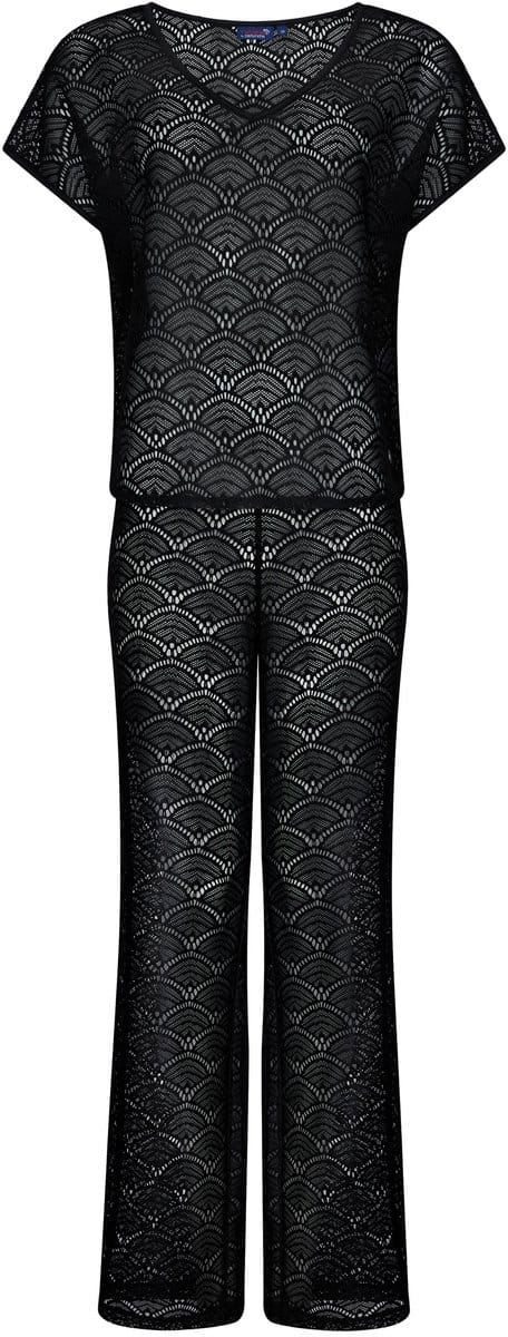 Rebelle Cover-Up Beach Basics - Zwart - Tweedelige Set - Polyester - Maat 42