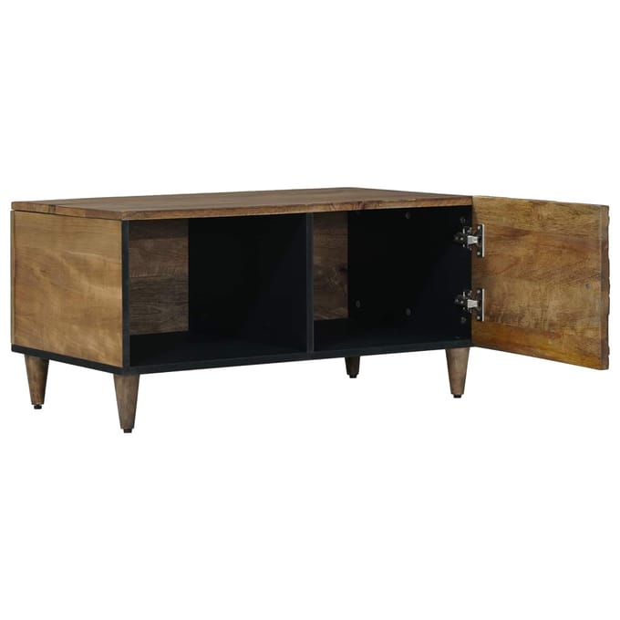 vidaXL - Salontafel - Bruin - 80 - x - 50 - x - 40 - cm - Massief - Mango - Hout