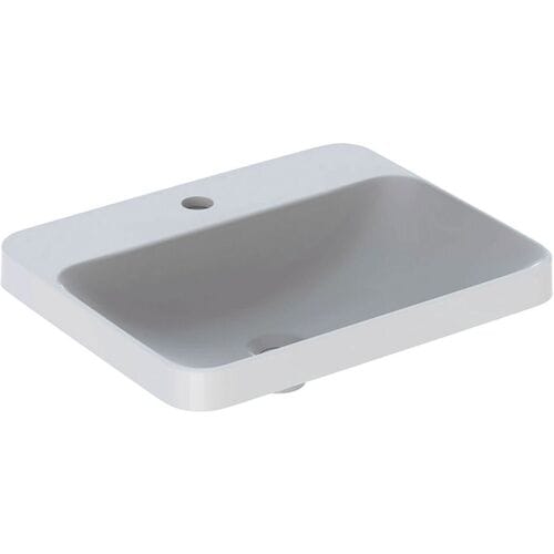 Geberit VariForm built-in washbasin, rectangular, with tap hole bench 500.743.01.2