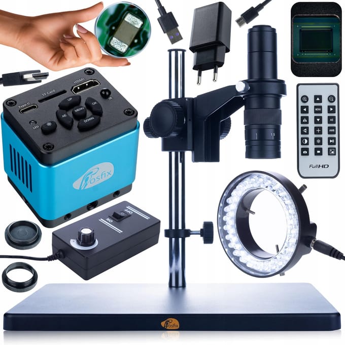 Rosfix Microscoop Set Earth Pro MCEP-0.5X - Scherp 7-45x - Camera Aquarius PRO 8,29MP C-Mount 4K