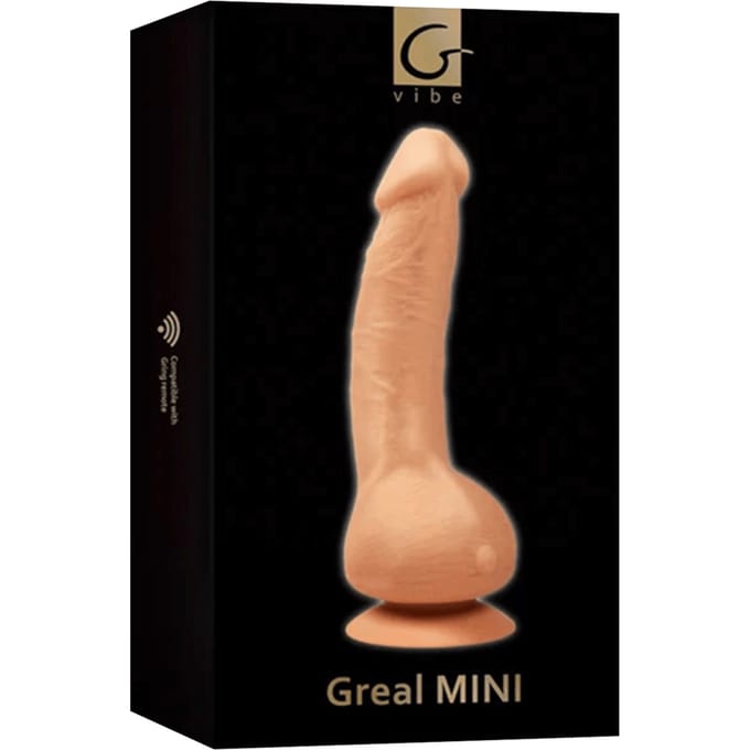 G-Vibe - G-Real - Mini Vibrerende Dildo - 3 x 18 cm - Beige