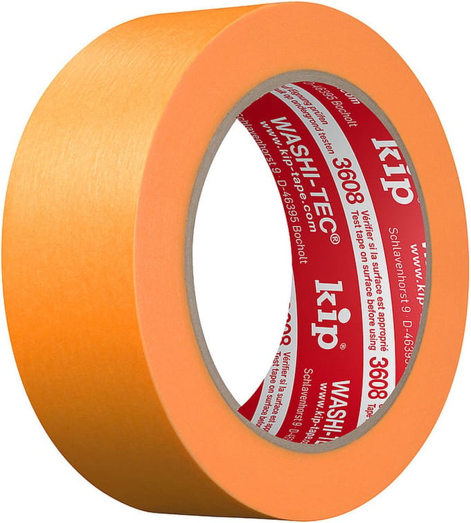 KIP 3608 WASHI-TEC schilderstape gold 36mm* 50 m 6 rollen