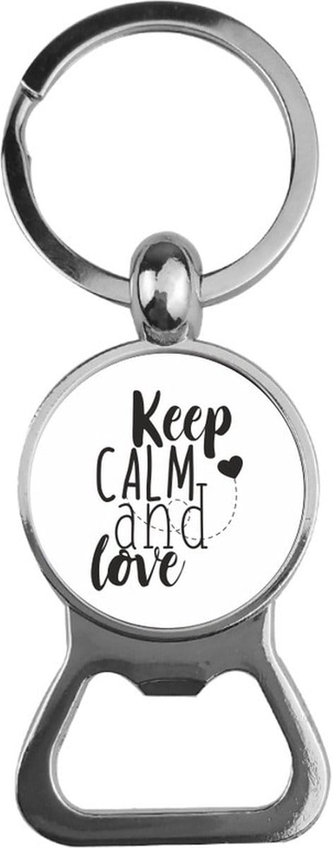 Bieropener Glas - Keep Calm And Love