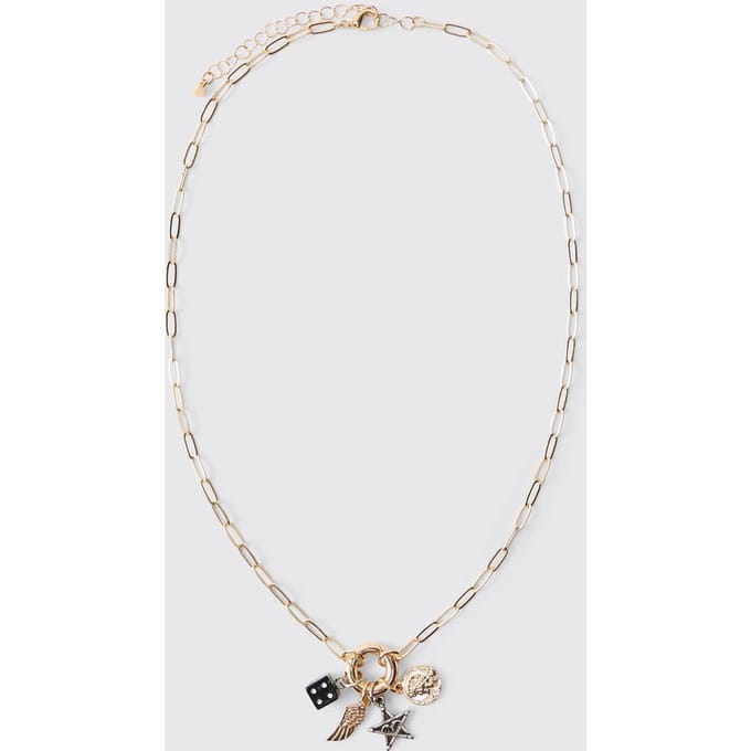 Gouden Hanger Bedel Ketting | Gold