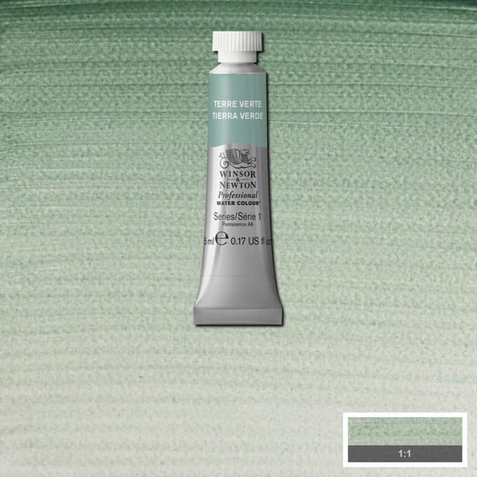 Watercolor paint W&N 5ml - 637 Terre Verte