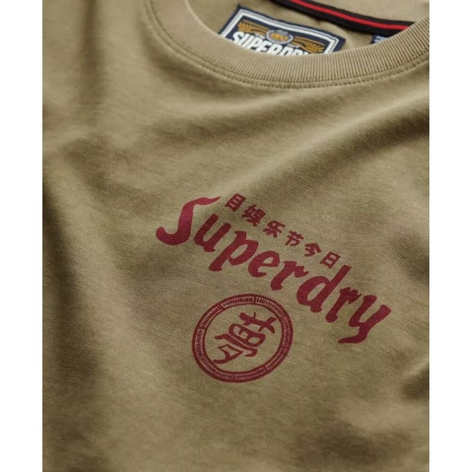 Superdry - Tokyo Narrative Losse T-shirt - Heren - T-shirts
