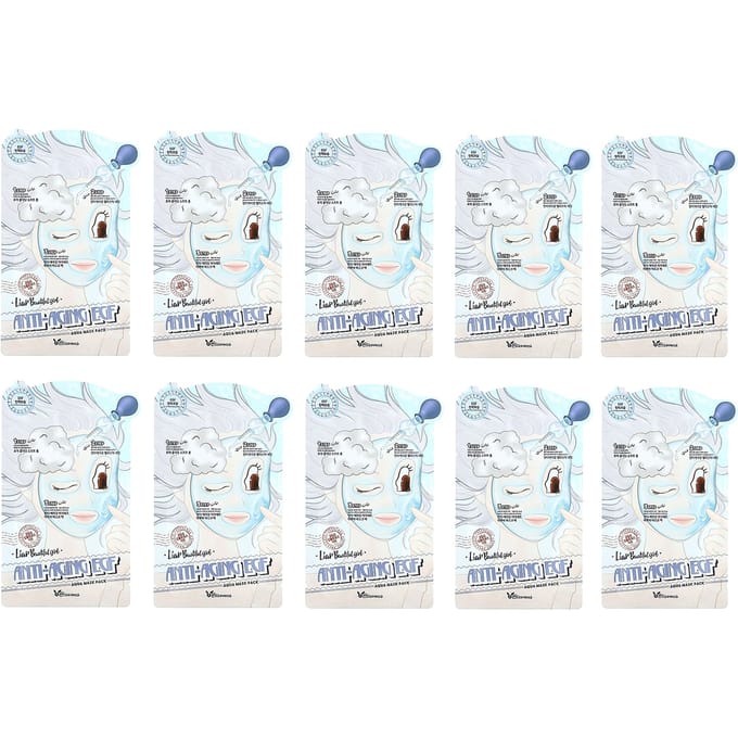 Elizavecca, anti-aging EGF aqua beauty mask pack, 10 sheets, 25ml (0.85fl oz) each white