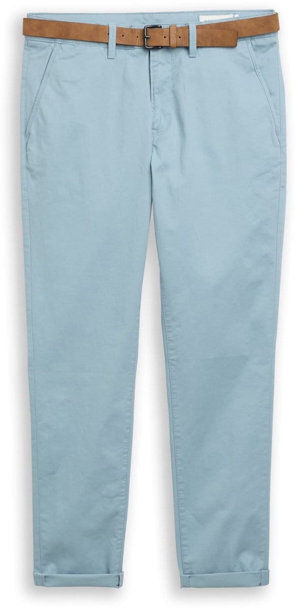 Tom Tailor Denim - Slim-fit chino met riem - Maat 31/34 - citadel blue