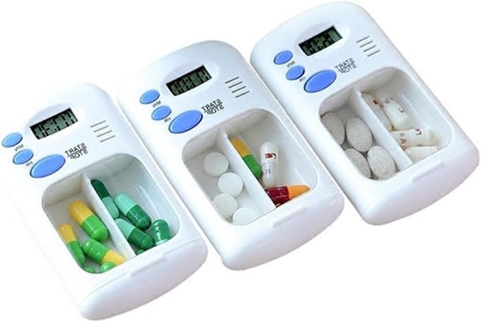Digitale Alarm Pillendoos met Timer - Draagbare Mini Medicijnopslag voor Tabletten en Geneesmiddelen