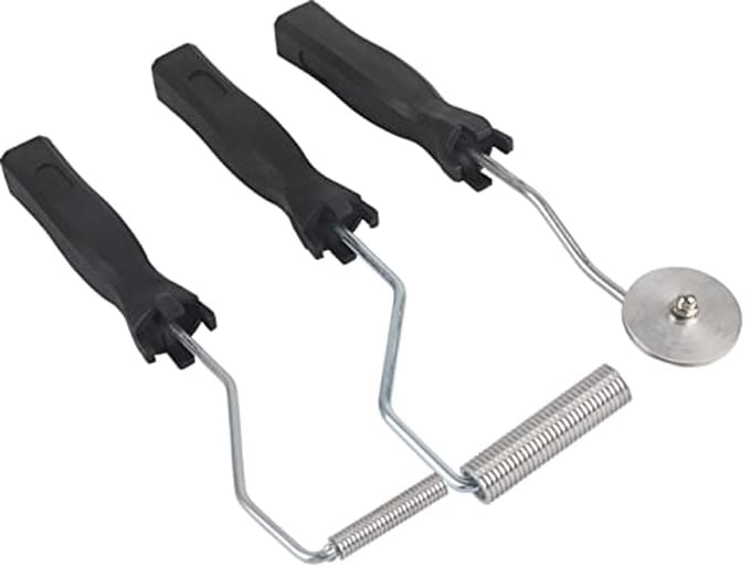 Set van 3 Fiberglasrollers voor Lamineren en Bubble Paddle Apparaat