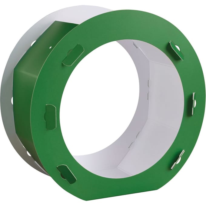 Lantaarn blanco "Rond" - Groen