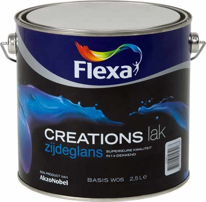 Flexa - Creations Lak Zijdeglans - Lichtgrijs - Mengverf - 2.5 L