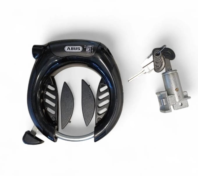 Abus Pro Shield 5850s ART2 + Qwic Intube accuslot - Zwart