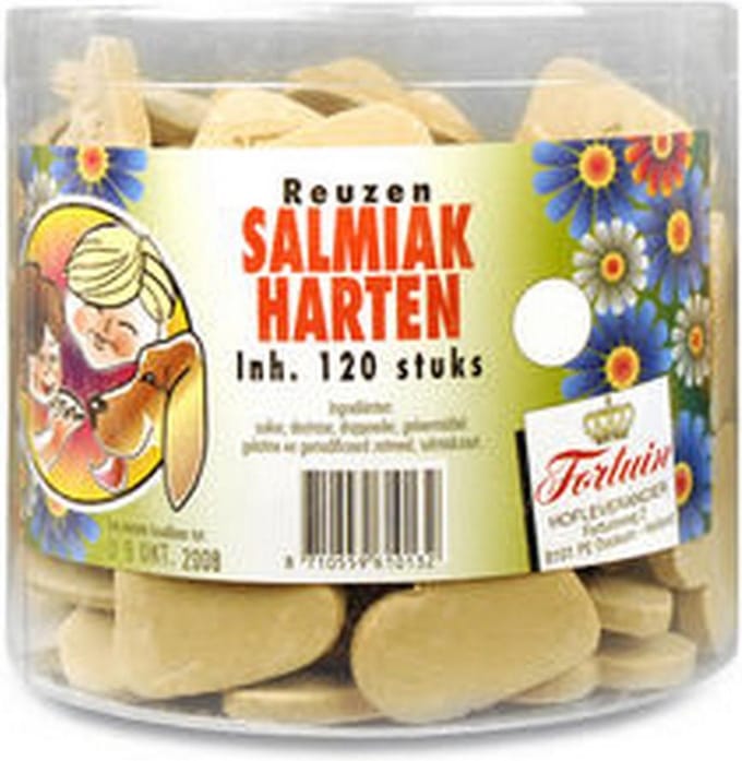 Fortuin - Reuzen Salmiak Harten - 120 stuks