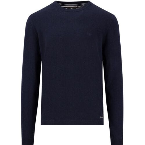 Fynch-Hatton Trui O-Neck Air Cotton Navy / male