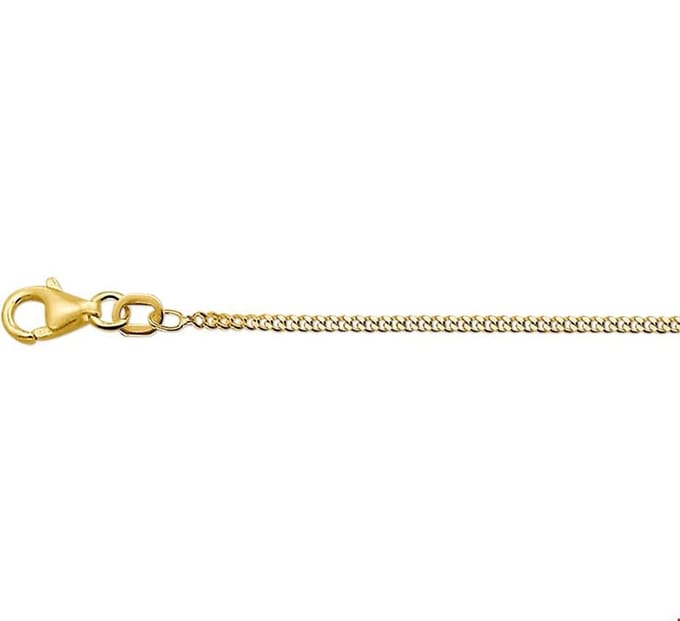 The Jewelry Collection Ketting Gourmet 1,6 mm - Goud