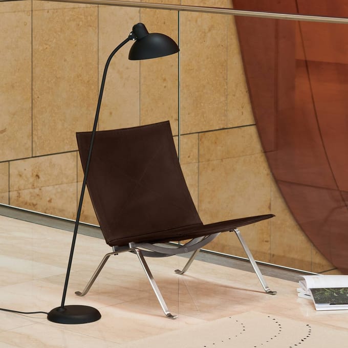 Fritz Hansen Kaiser Idell Zwart Vloerlamp Mat