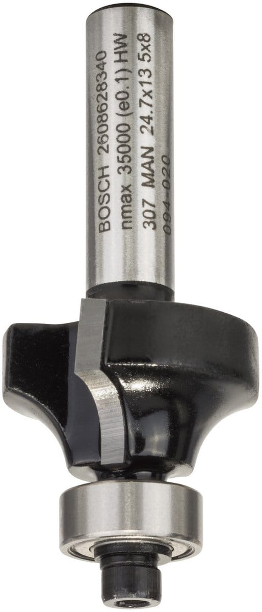 Bosch - Afrondprofielfrezen 8 mm, R1 6 mm, L 13,5 mm, G 53 mm