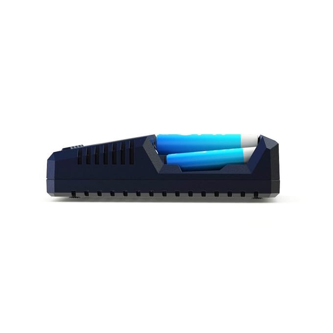SKYRC 4-slots slimme batterijlader, ontlader en analyser voor AA/AAA Ni-MH blauw