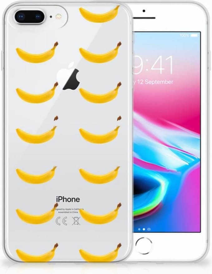 Apple iPhone 7 Plus | 8 Plus Siliconen Case Banana