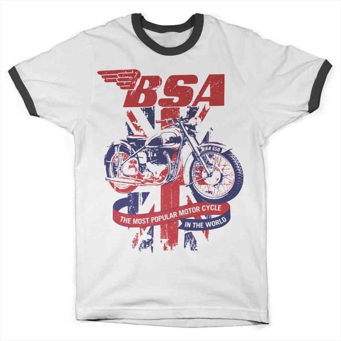 BSA Heren Tshirt -M- Union Jack Wit
