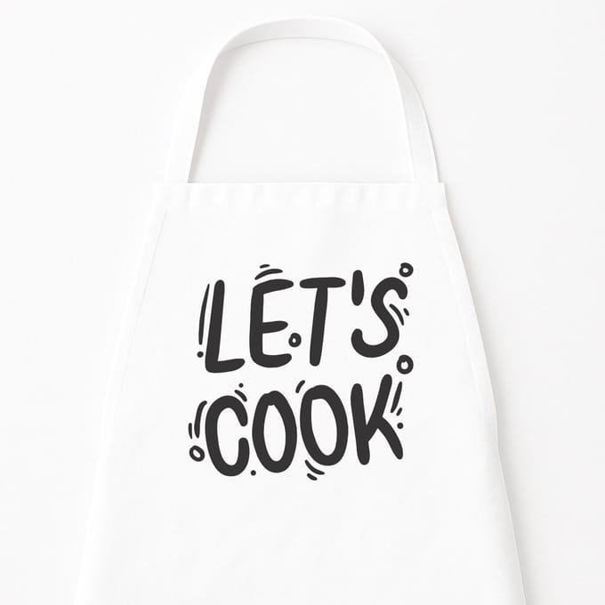 Go Mama - Keukenschort “You don’t scare me, I have daughters” – Grappig kookschort – One Size – Verstelbaar – Wit – Cadeau voor vaders