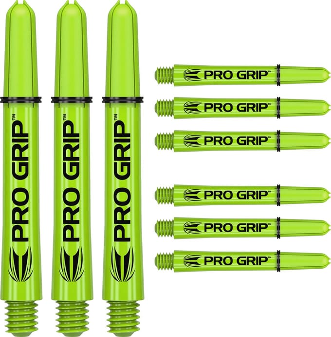 Target Pro Grip 3 Set Lime Green - Dart Shafts
