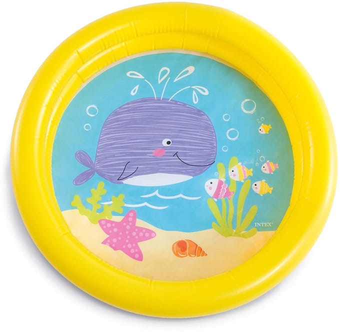 Opblaasbaar kinderbad met walvis 61 x 15 cm Intex 59409