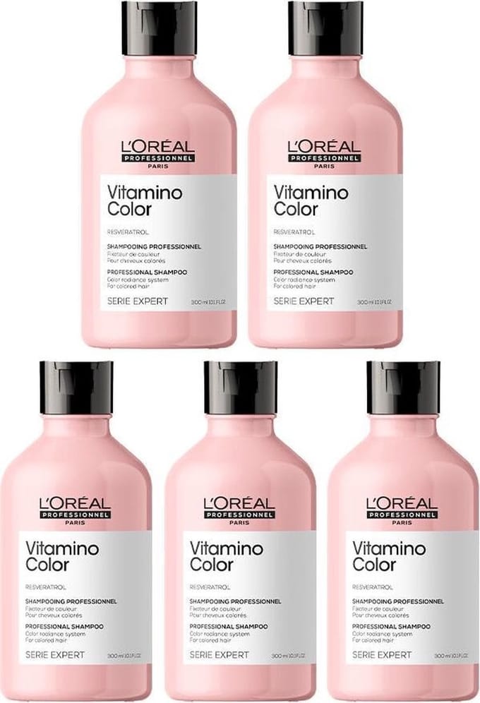 5x L'Oréal Professionnel Serie Expert Vitamino Shampoo 300ml