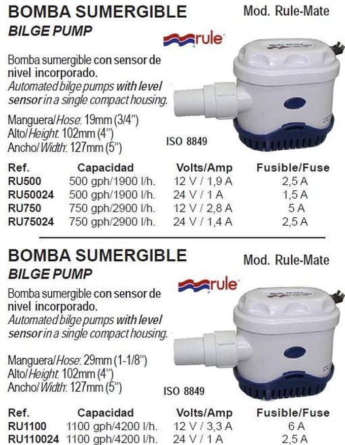 Rule-Mate II / RULE-MATE RM-500A 12 V