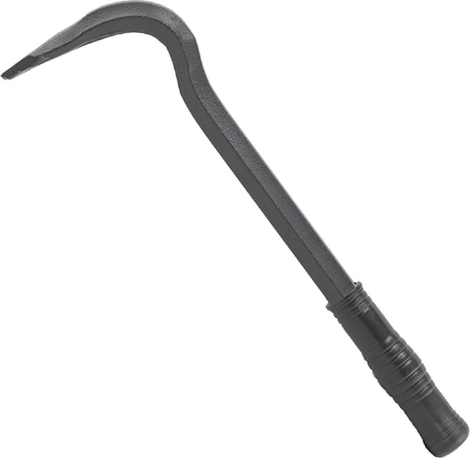 Bradas Breekijzer/Koevoet – 30 cm × Ø16 mm – V-vormige Spijkerhaak & Gebogen Punt