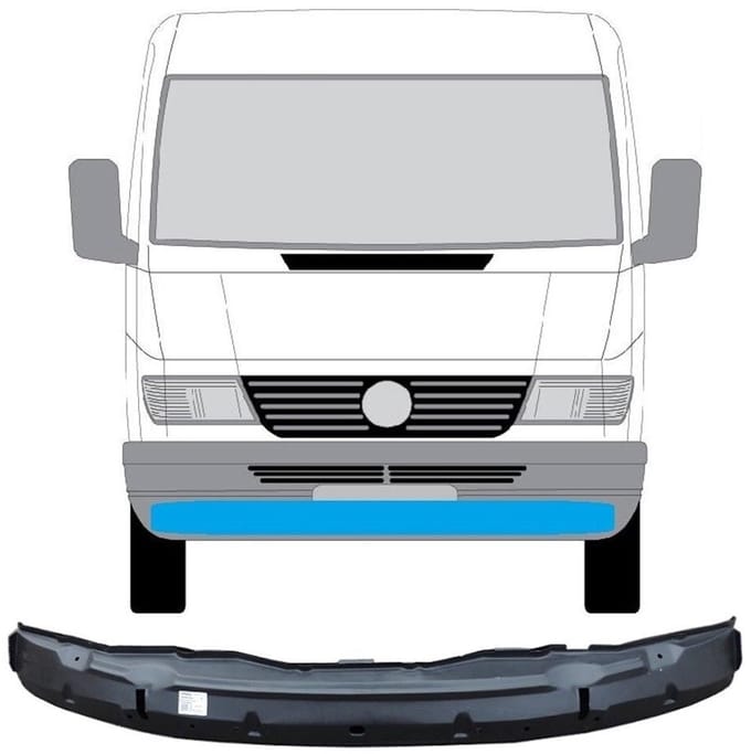 Versterking voorbumper / balk voor Mercedes Sprinter 1995-2006