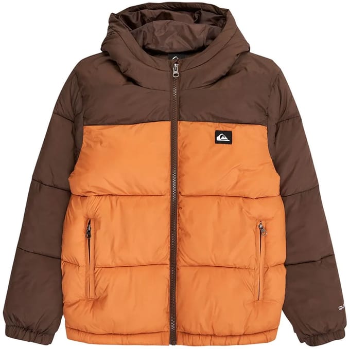 Quiksilver Cold Days Gewatteerde Jas Bruin 14 Years Jongens