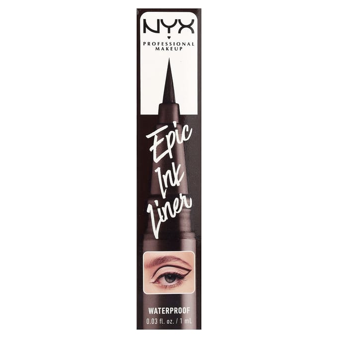 NYX Professional Makeup, Eye-liner Épique Waterproof, 04 Chocolat au Lait, 1 ml (0,03 fl oz) black