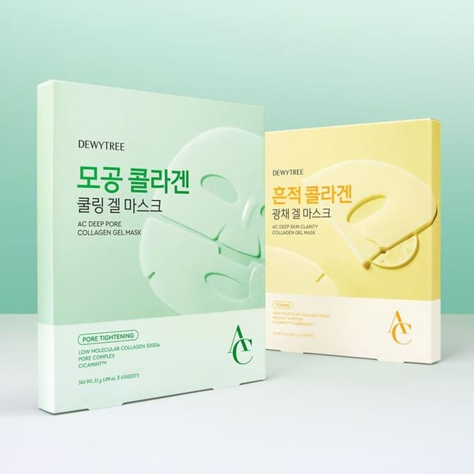 DEWYTREE - AC Deep Skin Clarity Collagen Gel Mask Set 31g x 4 sheets