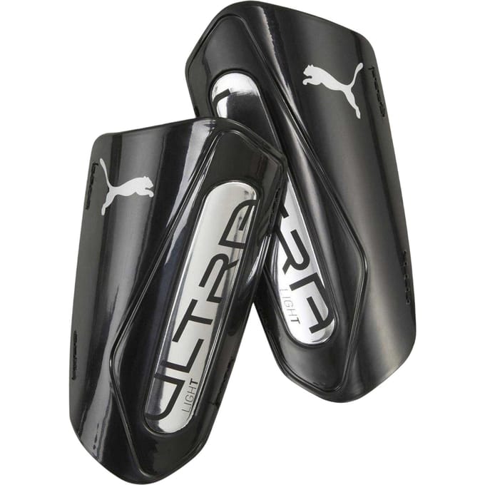 Puma Ultra lichte scheenbeschermers voor volwassenen (Zwart/Zilver)