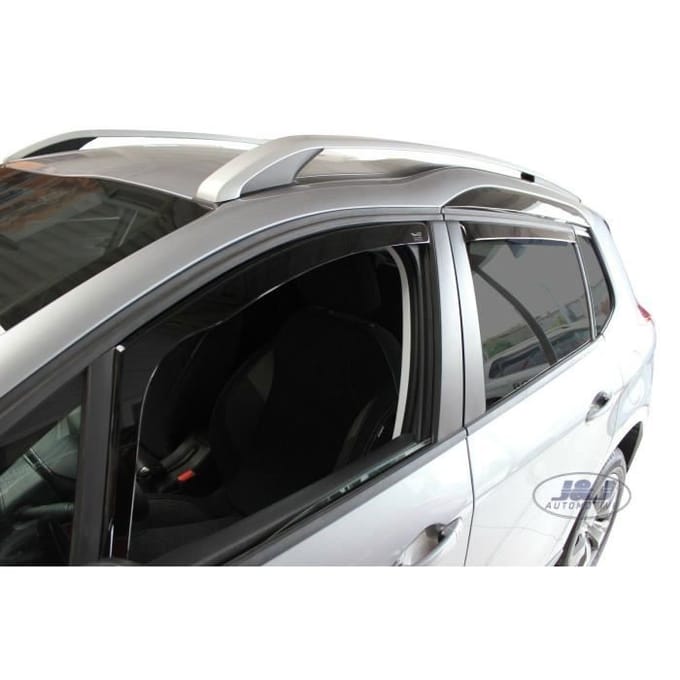 Déflecteurs d'air pour Peugeot 2008 2013-2018 4 pcs Fumé - Acrylique renforcé - Installation facile