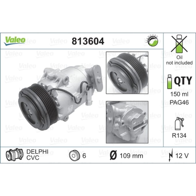Compressor airconditioning VALEO 813604