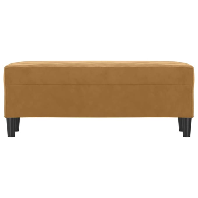 vidaXL - Bankje - 100x35x41 - cm - fluweel - bruin