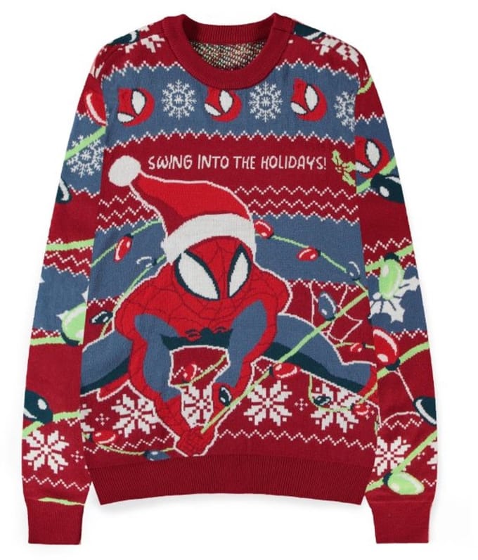 Spider-Man - Disney kersttrui - Swing into the Holidays - S tot XXL - voor Mannen - meerkleurig
