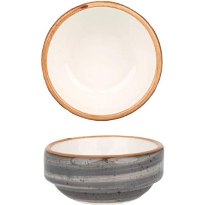 Bonna Serveerschaal - Aura Space - Porselein - 6 cm (30cc) - set van 2