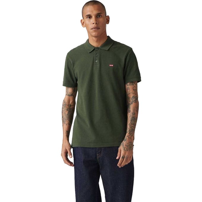 Levis Heren Huismerk Poloshirt (Kombu Groen)