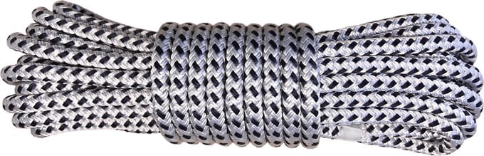 Luxe landvast U-rope 12mmx12m - Wit/Navy