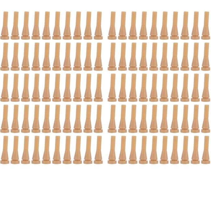 100 stuks pluimveeplukker, rubberen haarverwijderingsstok voor eenden en kippen beige