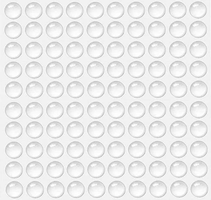 Dailygoods- Rubberen Doppen 100 Stuks - Zelfklevend - Elastische Buffers - Deurstopper - Wandrubberen Noppen - Schokbestendig - Transparant Ontwerp - Deurbuffer